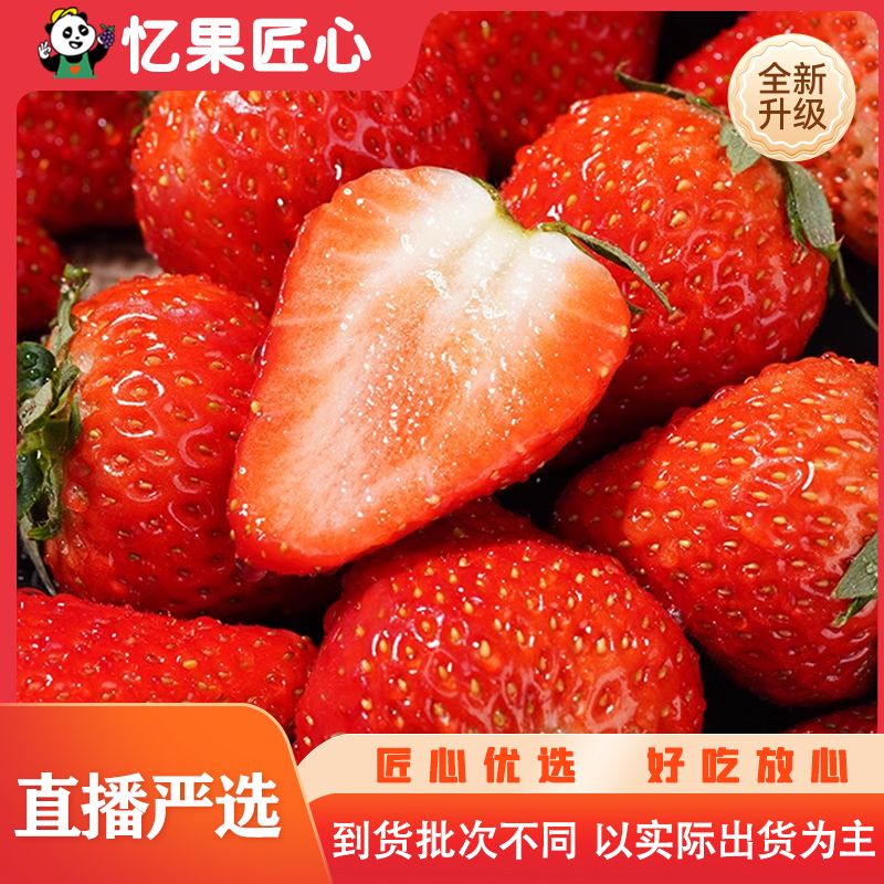 巧克力红颜草莓一份大果 约500g