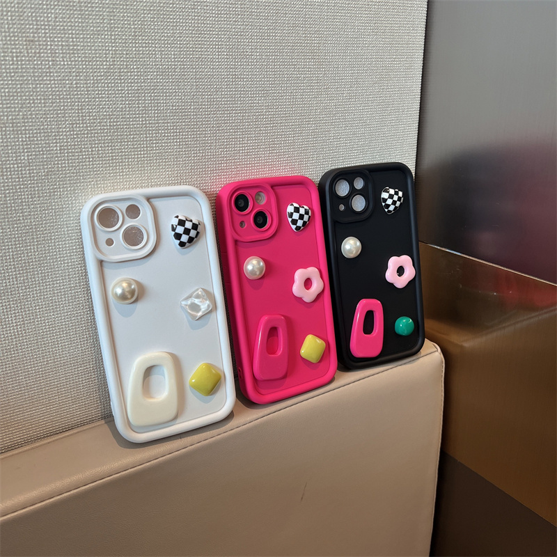 适用苹果系列iPhone15个性简约14pro轻奢宝石13pro新款12手机壳