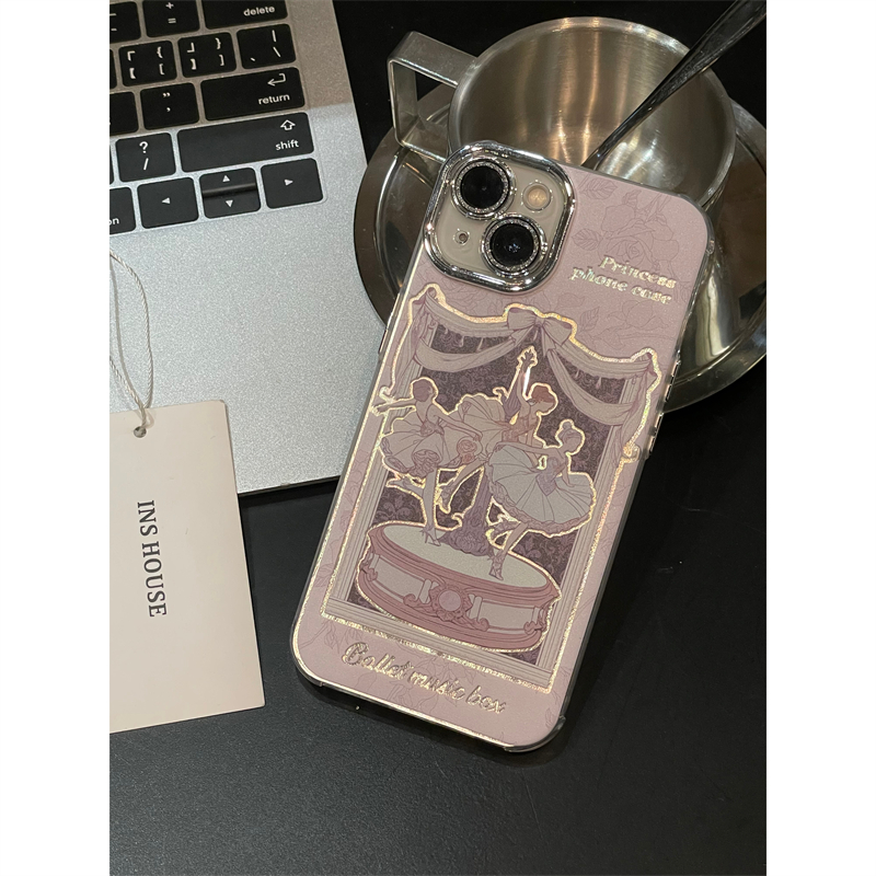 适用苹果系列iPhone14少女心13pro梦幻八音盒12pins风11手机壳