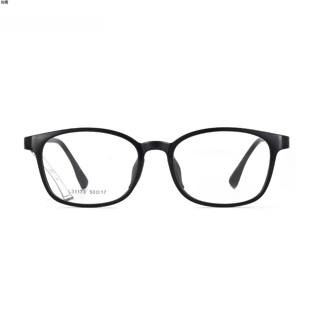 方框架TR眼镜女经典黑框学院风减龄时尚可配平光男圆框眼镜架透明