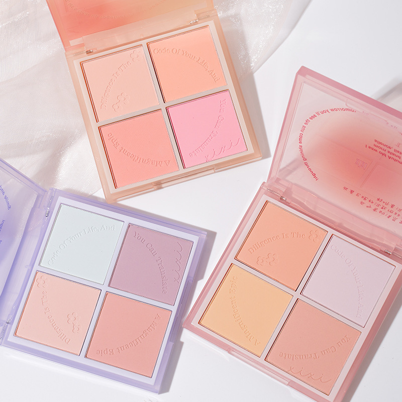 xixi奔赴日落四色腮红提亮修容元气少女日常显白蜜桃哑光腮红胭脂