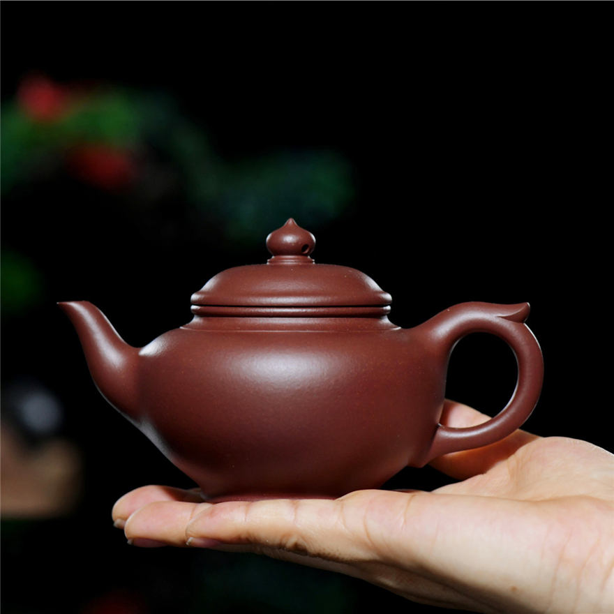 笑樱 原矿紫泥 210CC 内推孔出水 宜兴手工紫砂壶茶壶茶具