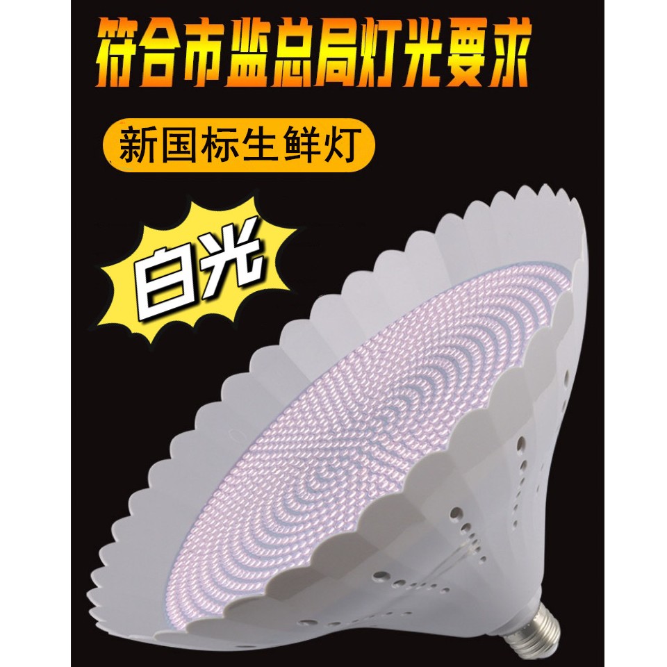 生鲜灯2023新国标led专用猪肉高显蔬菜水果白光暖光熟食灯全光谱