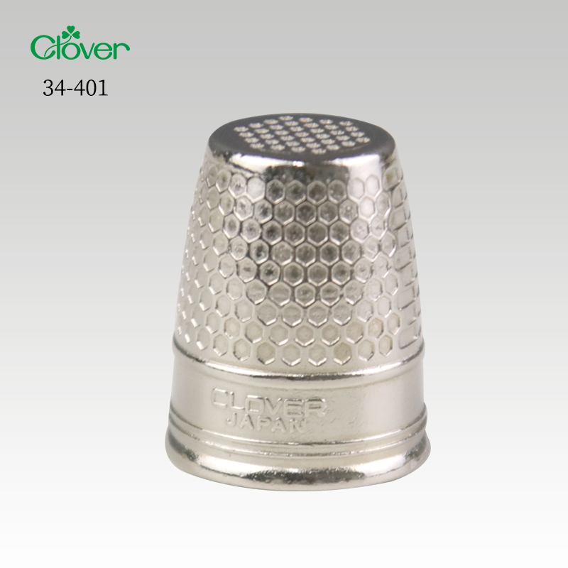 日本进口可乐Clover金属平头顶针 顶针箍手工顶针器指套手缝刺绣