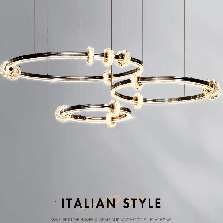 客厅吊灯别墅复式楼大平层灯具高档大气餐厅设计师新款意式轻奢灯