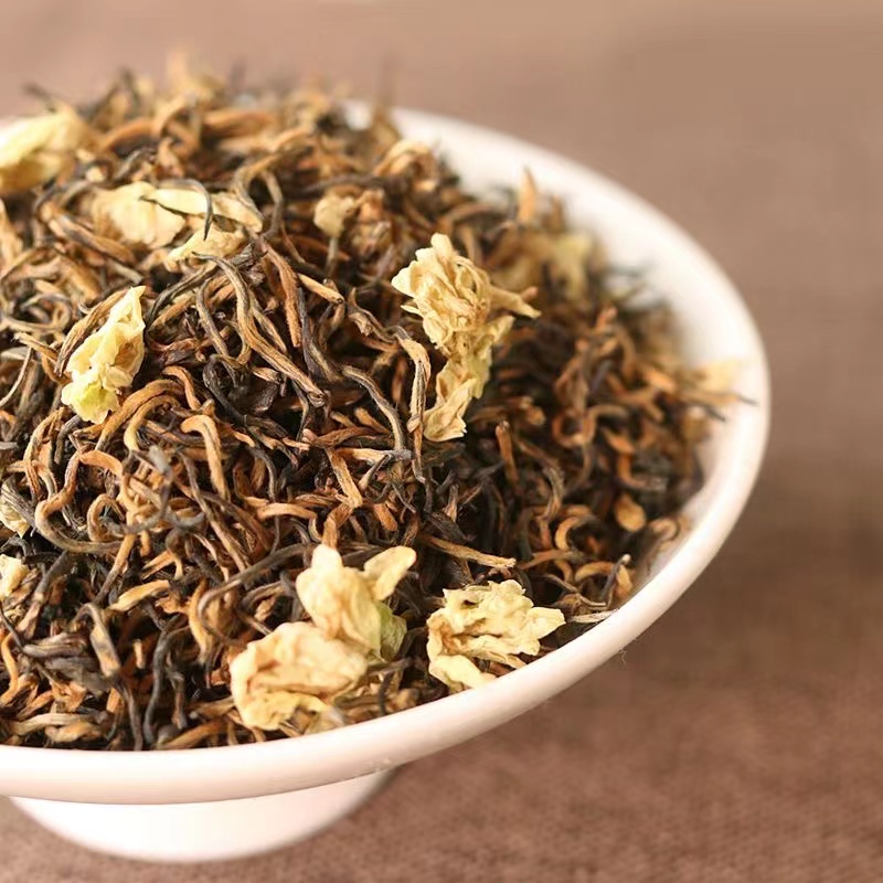 茉莉金骏眉茉莉红茶花香蜜香春茶嫩芽浓香