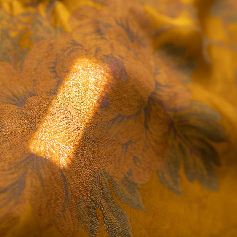 YZ燕子八号【重缎皮子缎】燕子2025新款 香云纱面料