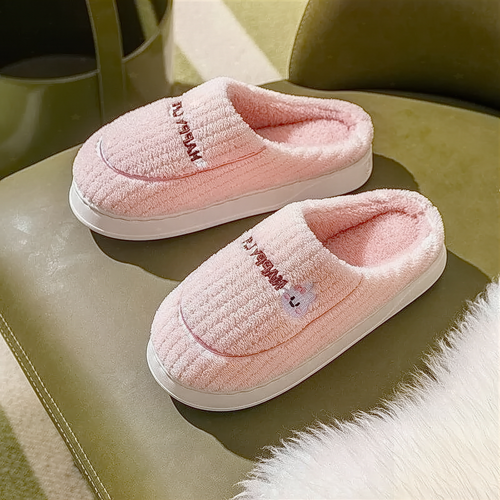 棉拖鞋女秋冬季居家室内耐磨耐脏防滑保暖可爱宿舍包头棉拖情侣款