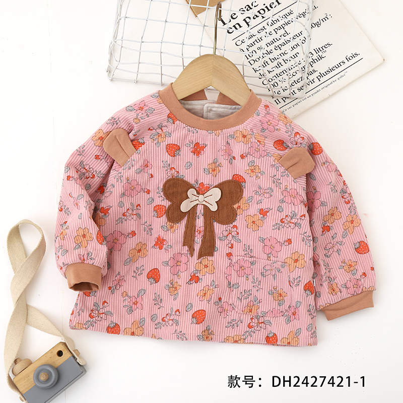 宝宝围兜耐脏秋冬反穿衣护衣长袖儿童宝宝外套