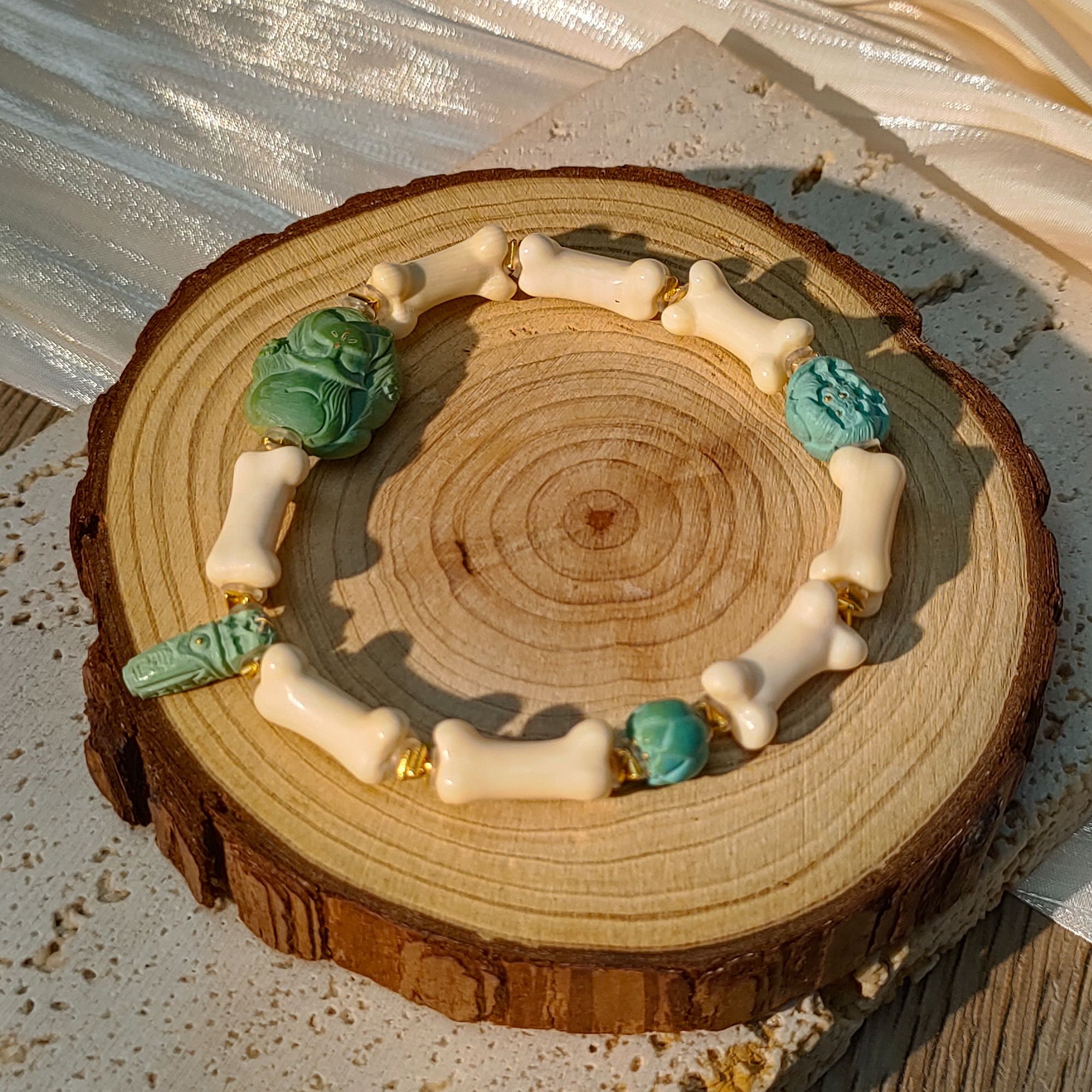 【桦雅】猛犸多宝手串-M255-自发