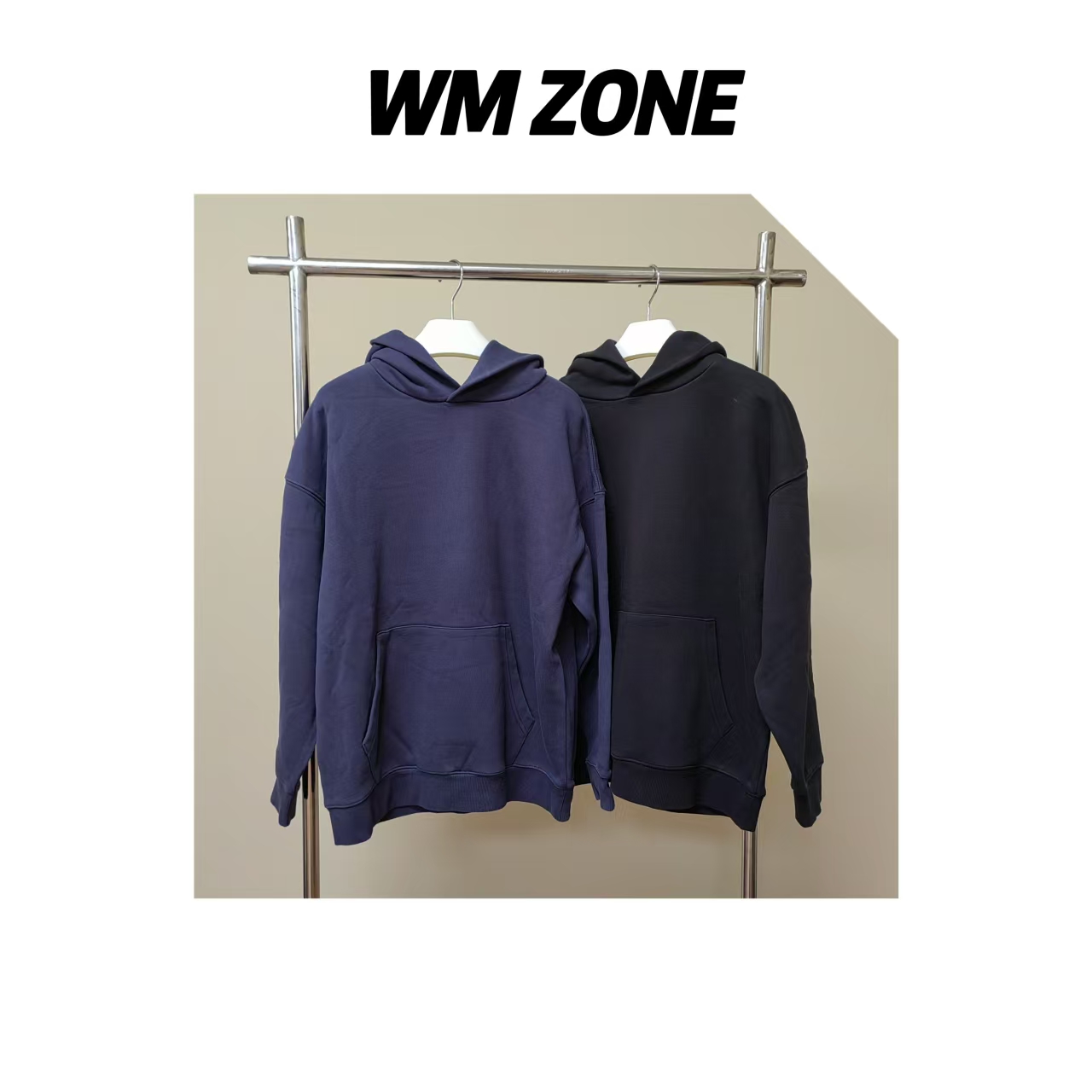 虎儿  3-15-2964 字母胶印口袋连帽卫衣