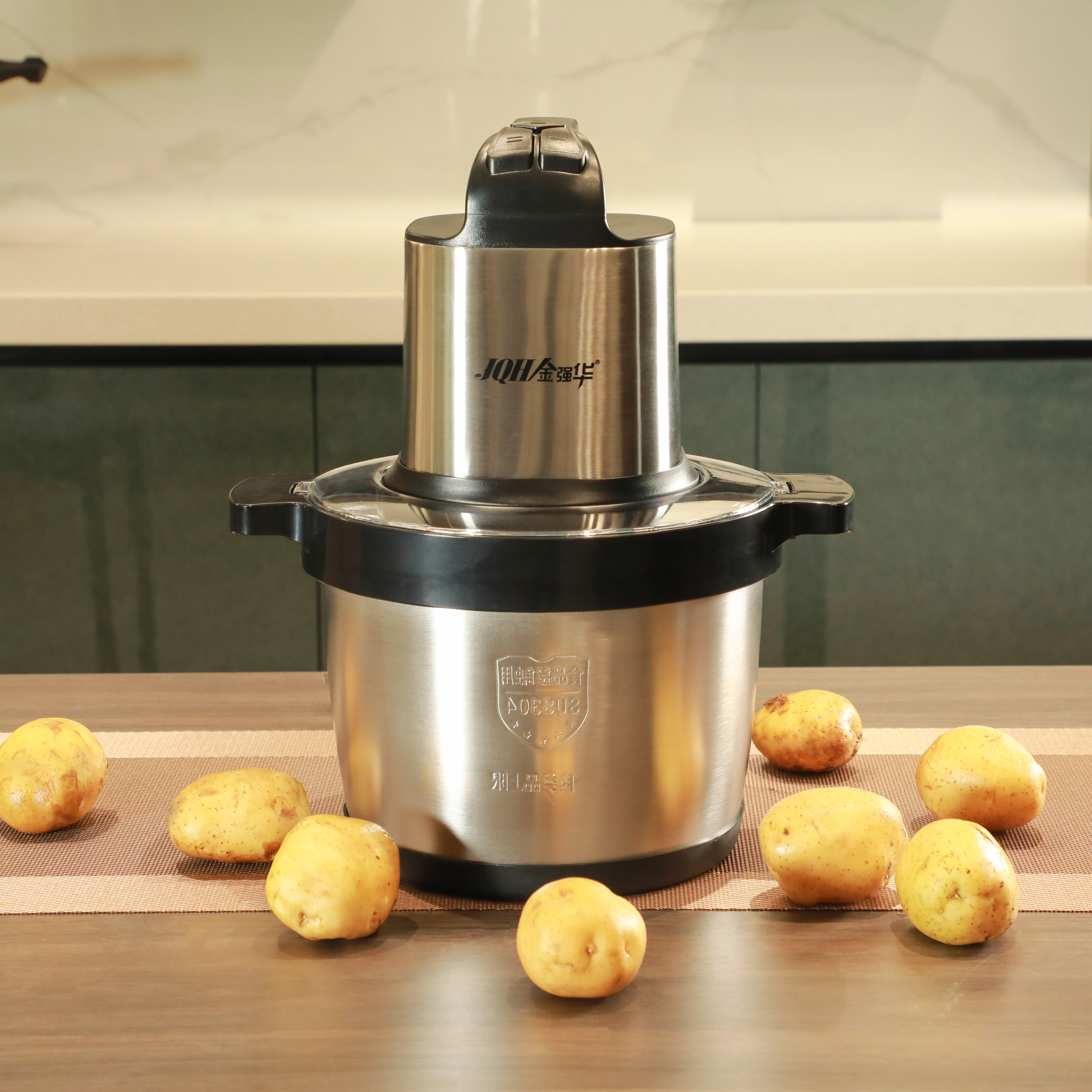 土豆搅团机绞肉6L家用电动多功能大容量小型家用搅拌机商用碎菜机