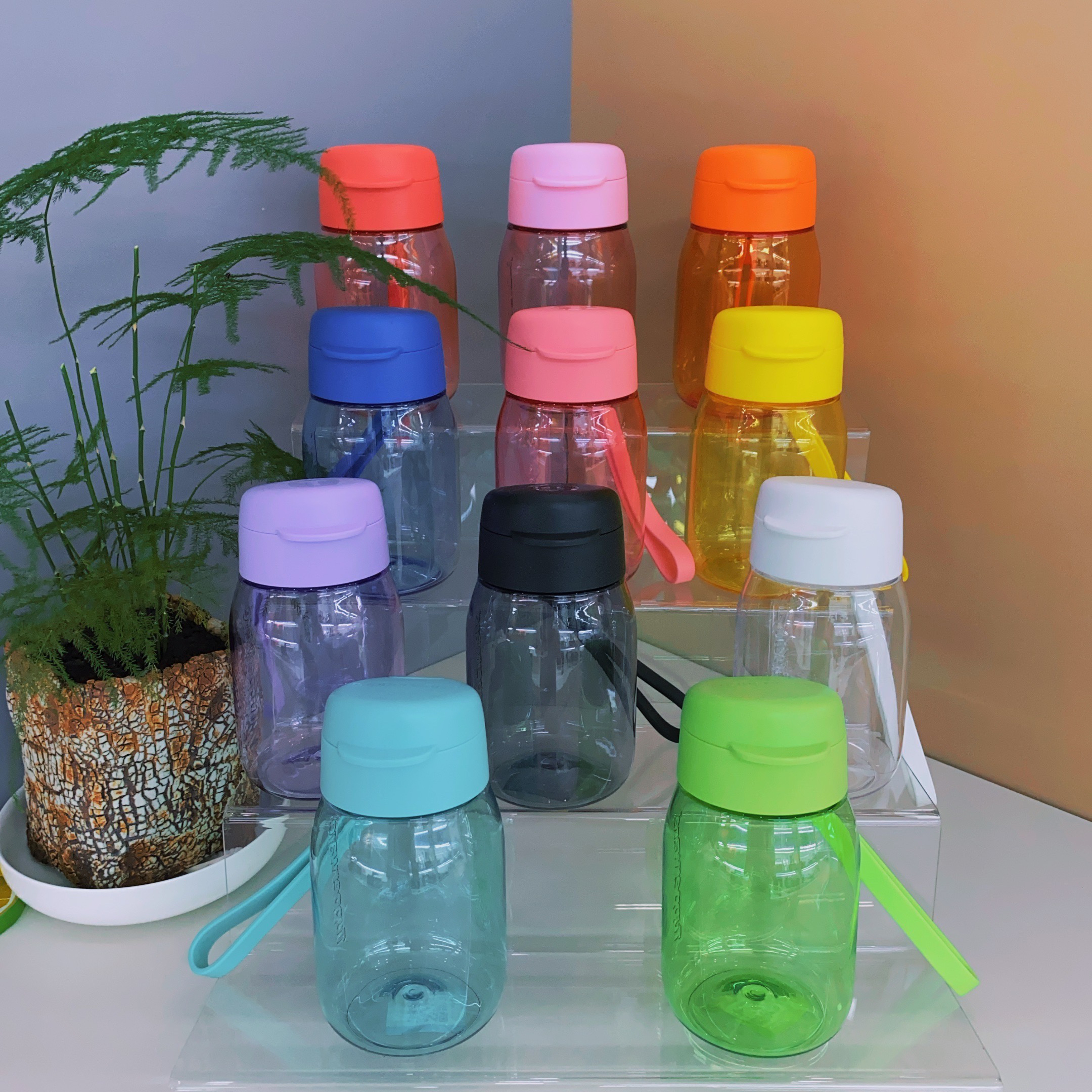 嘟嘟企鹅随心杯杯子塑料水杯➕迷你相伴晶莹小杯1个（下单备注颜色）