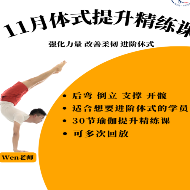 Wen老师11月体式提升精练课