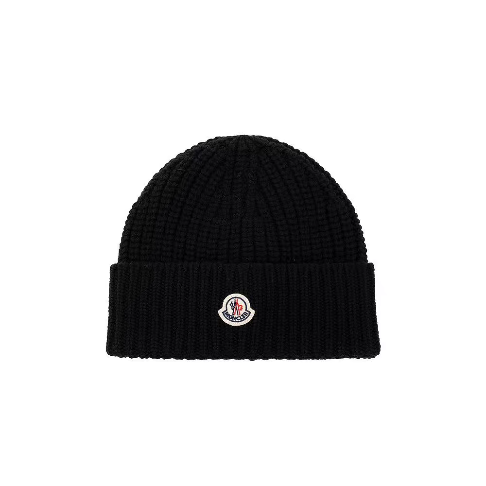 全新未使用 MONCLER 蒙口 男女同款秋冬针织帽时尚休闲冷帽套头帽