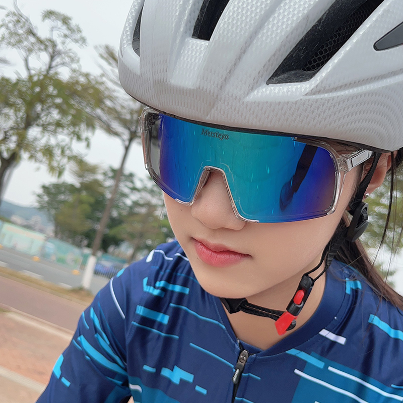 【新品】mersteyo变色镀膜骑行眼镜户外跑步登山公路自行车偏光镜