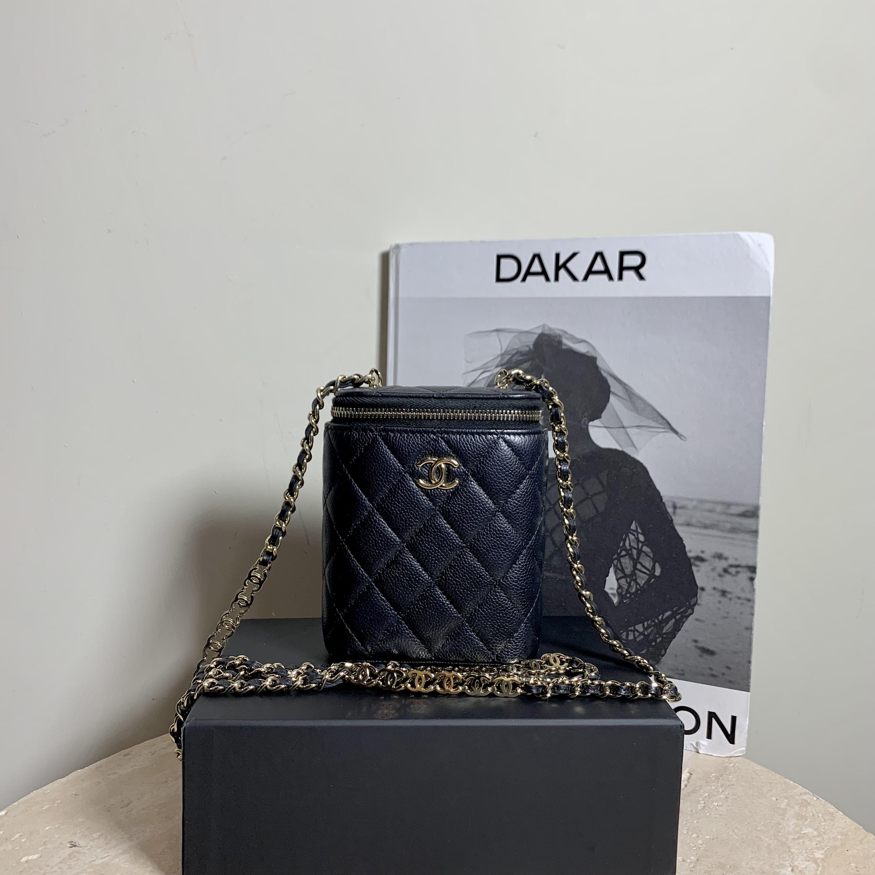 95新 Chanel/香奈儿 壹臻/31开 黑金烟盒包/59575061
