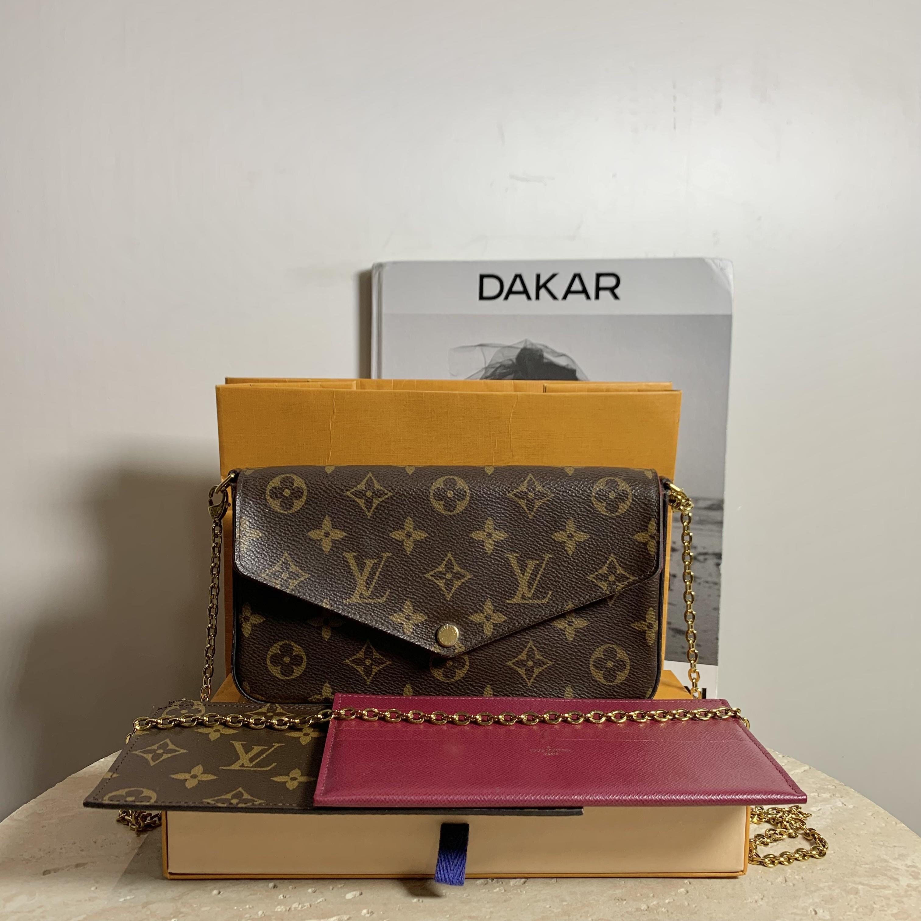 95新 LouisVuitton/路易威登 壹臻/老花三合一斜挎包/83102224