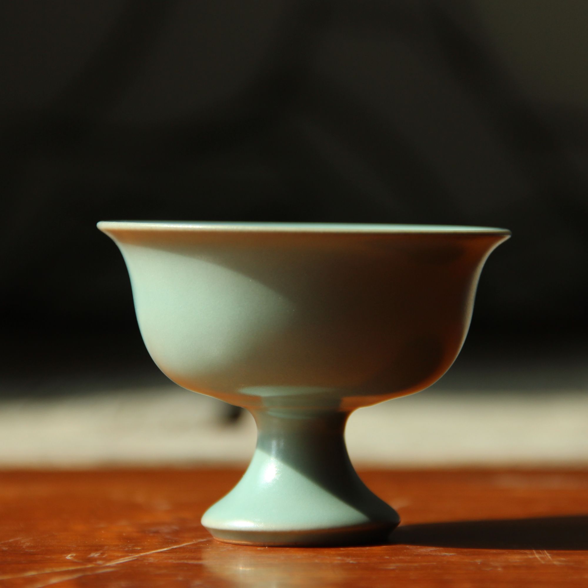 汝瓷原产地清凉寺天青釉全手工主人杯纯手工汝窑复古陶瓷中式