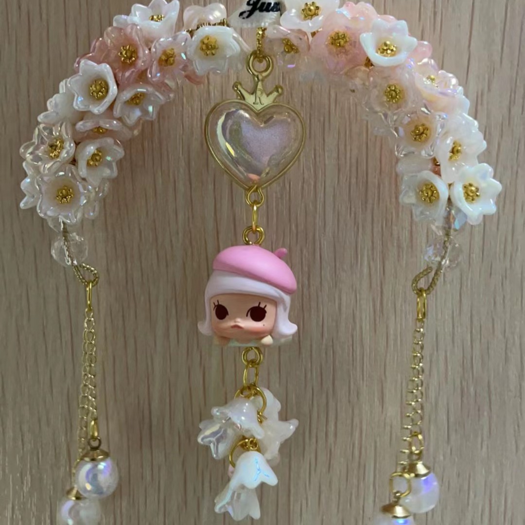 6号链接diy创作手工车挂包包挂件钥匙扣配饰手机链手腕款ins高级