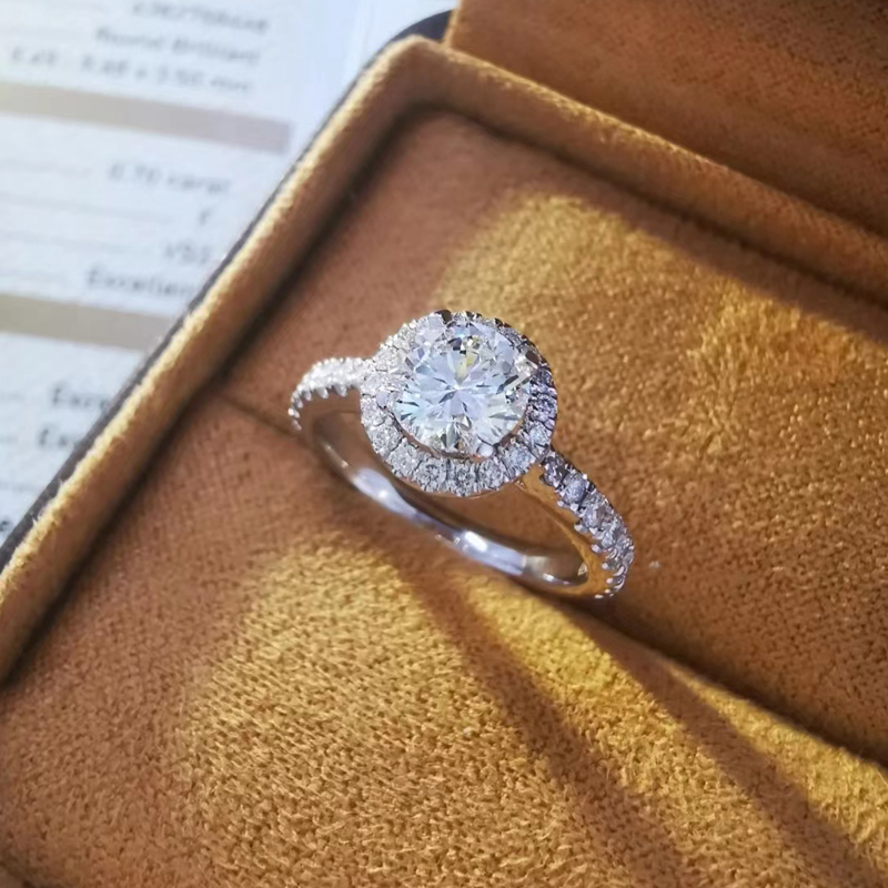 925银莫桑石银制品 〖公主圆苞〗 高品质莫桑石/合成碳硅石镶嵌饰品