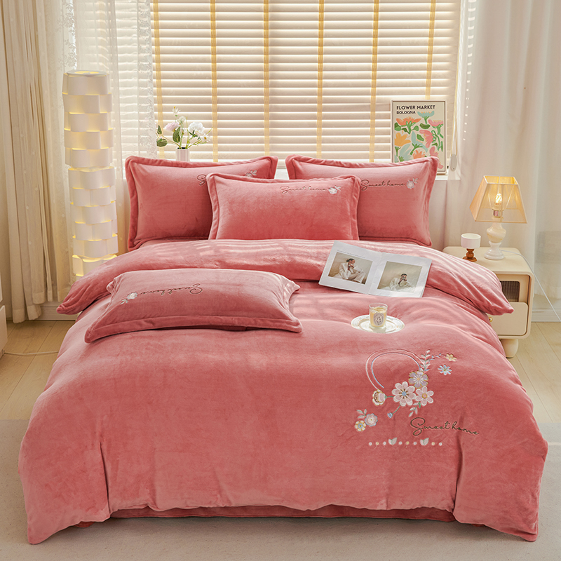 【梦境系列--三件套】加绒加厚床品样品家纺床上用品套件-实物下单