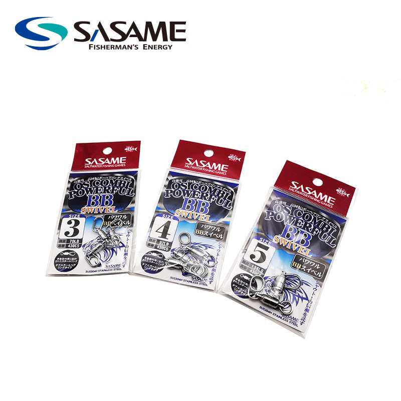 日本沙沙麦不锈钢别针连接器高速旋转八字环轴承铁板假饵深海船钓