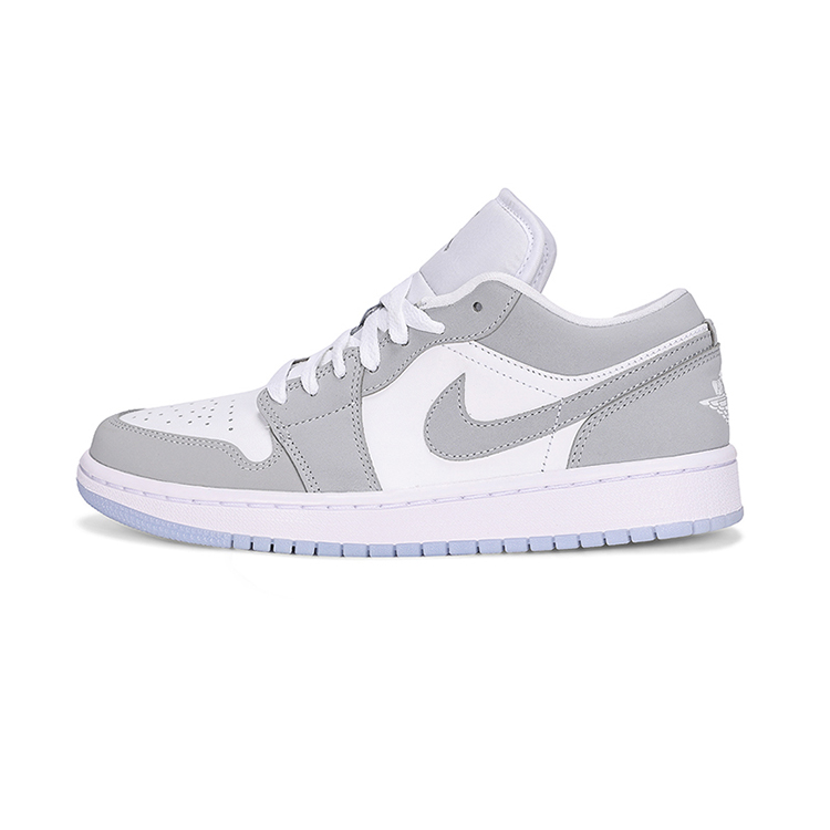 NIKE/耐克Air jordan 1 Low 男女白灰时尚舒适运动板鞋DC0774105