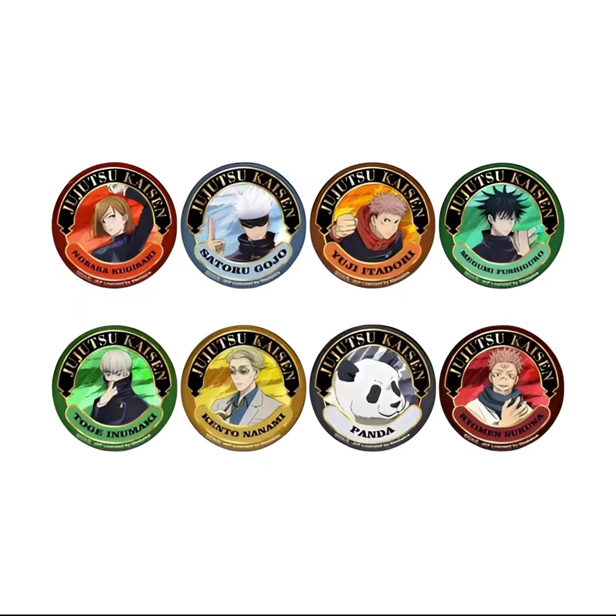 BOOM咒术回战烫金 漏银细闪徽章