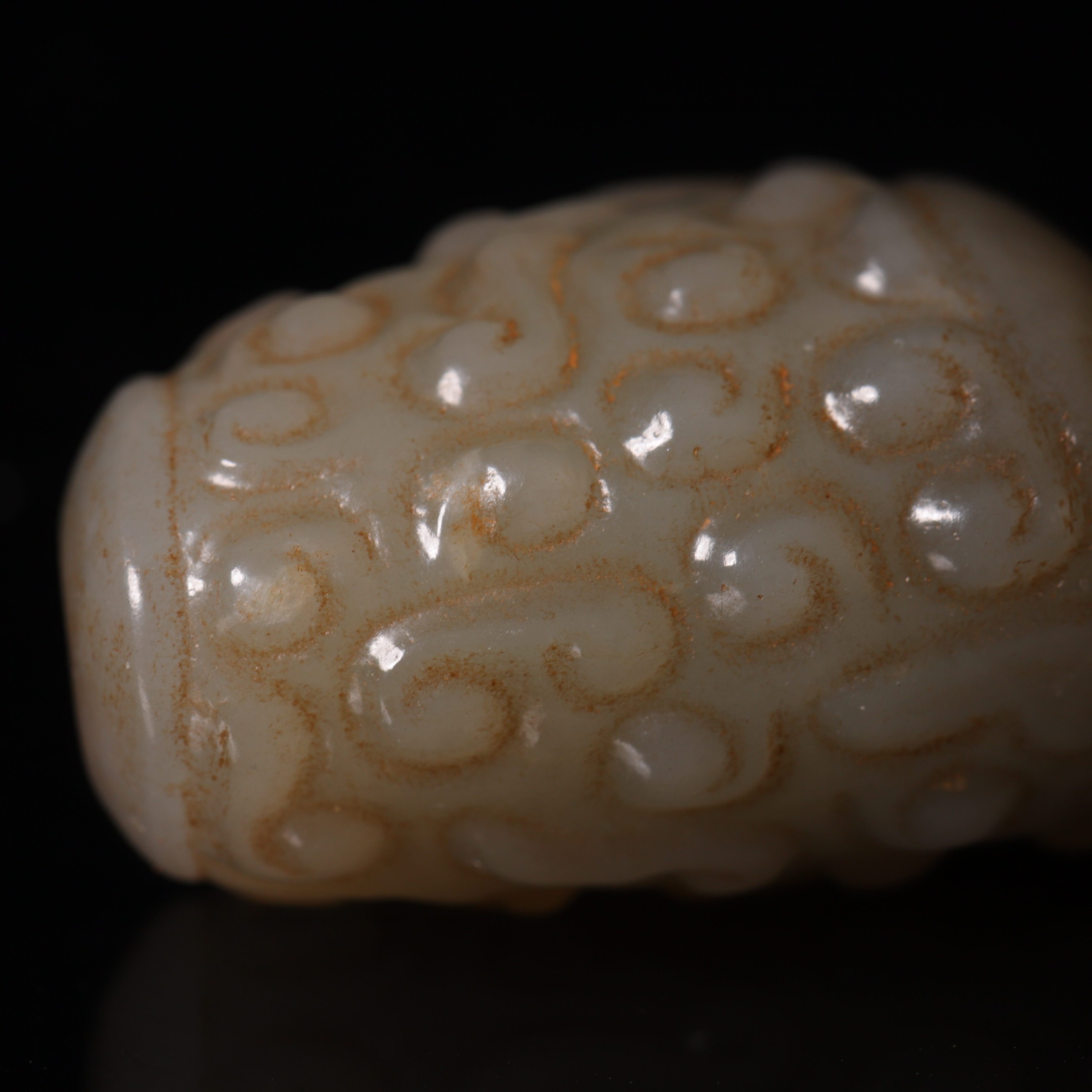 和田玉刻纹珠218