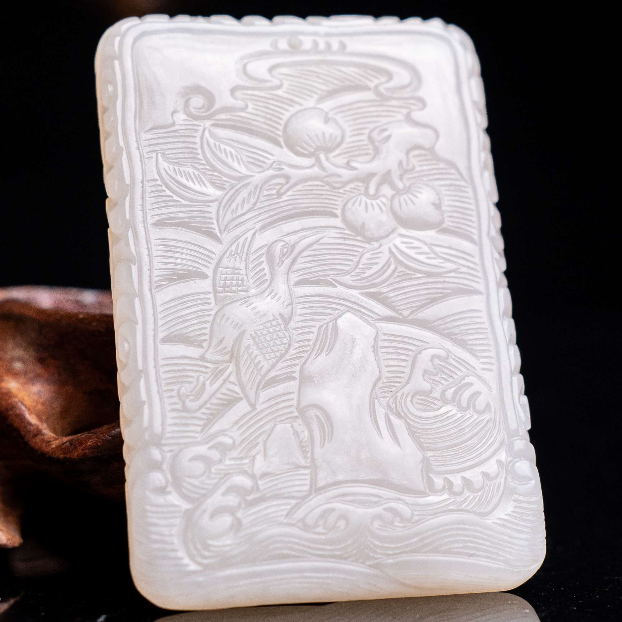 和田玉福山寿海玉牌146