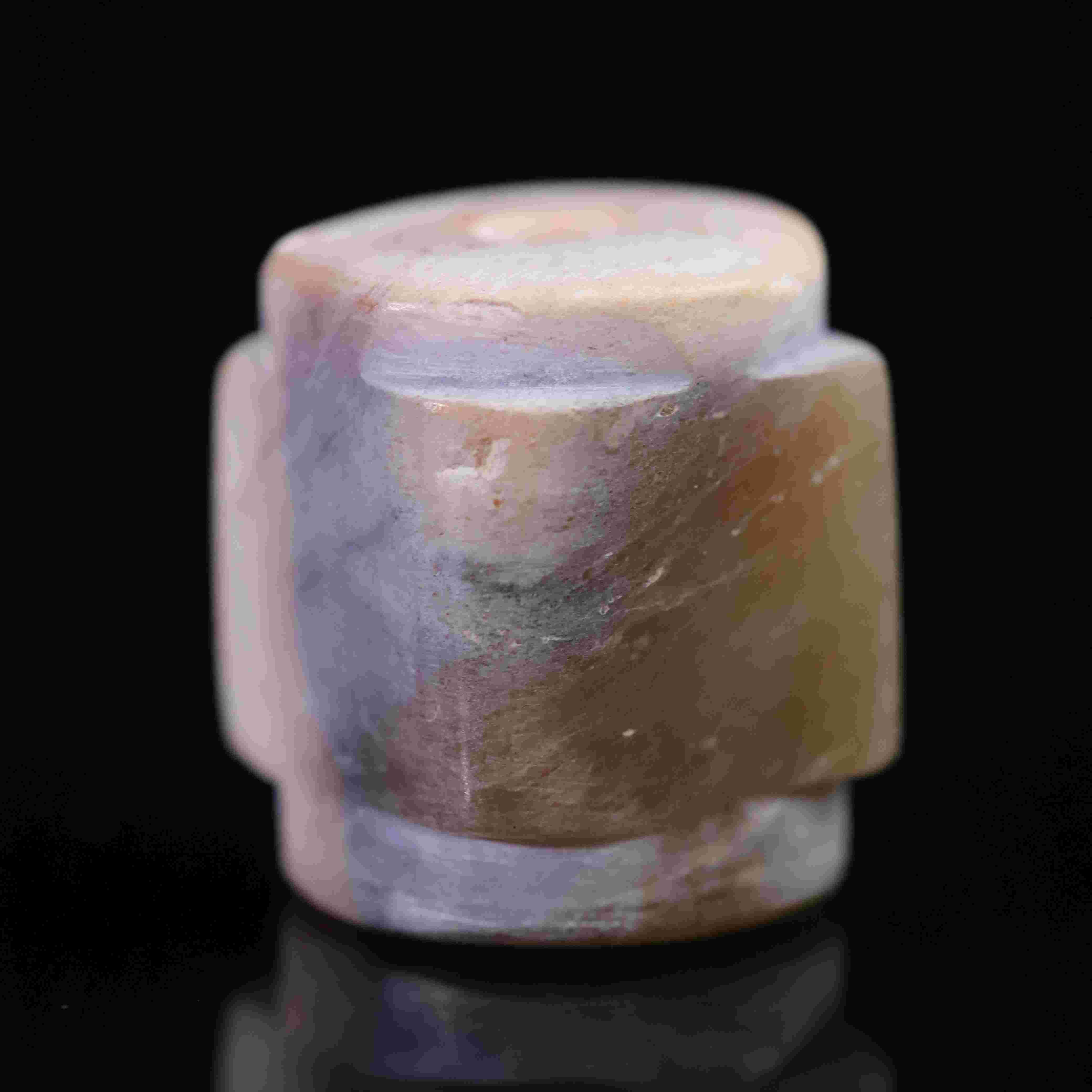 和田玉琮式珠把件161