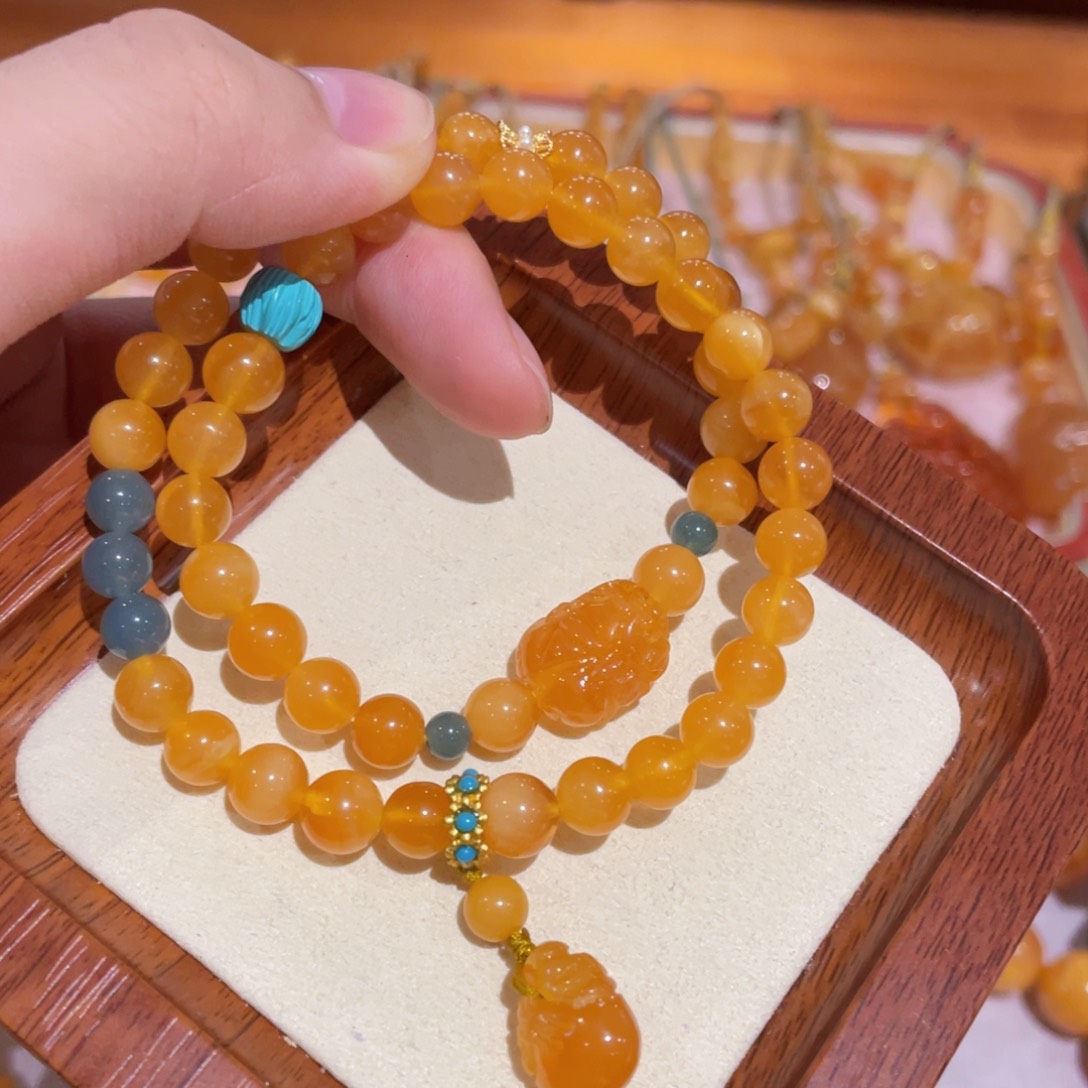 【闪购商品】蜜蜡手链未镶嵌手串