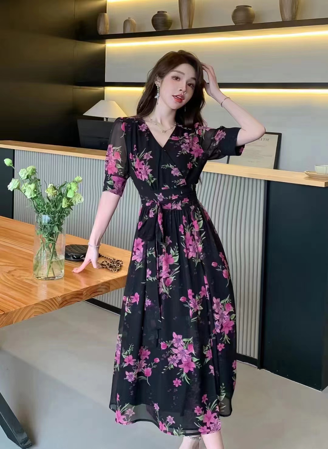 孤品No退No换时尚百搭上衣/裤子-微姐家蕾丝针织针织休闲宽松