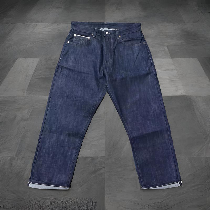 超帅！fdmtd双R rrloversize宽松重磅赤耳原牛街阔腿男牛仔裤
