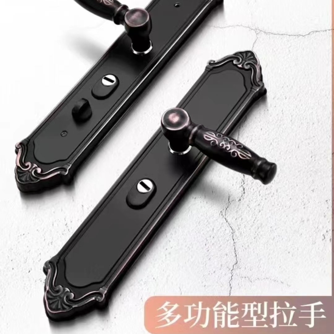 【拍1发5】别墅门拉手 防爆双衬多功能不锈钢把手加厚欧式防盗