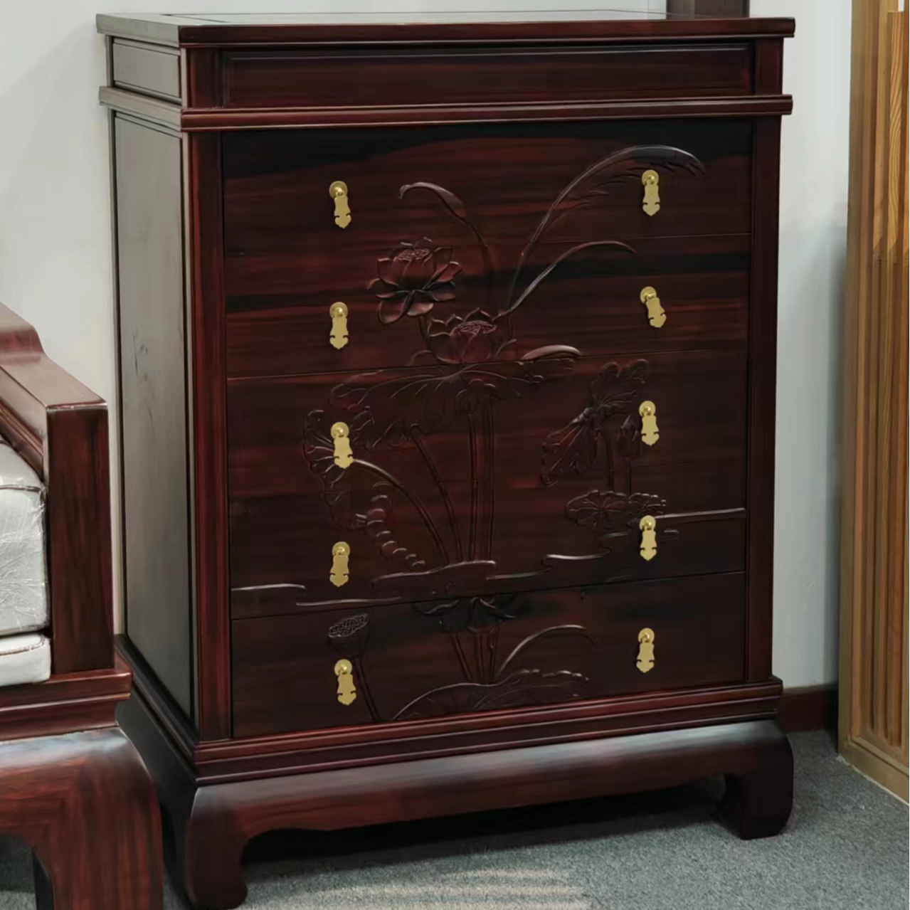 南美酸Z木78x50x107五斗柜置物柜