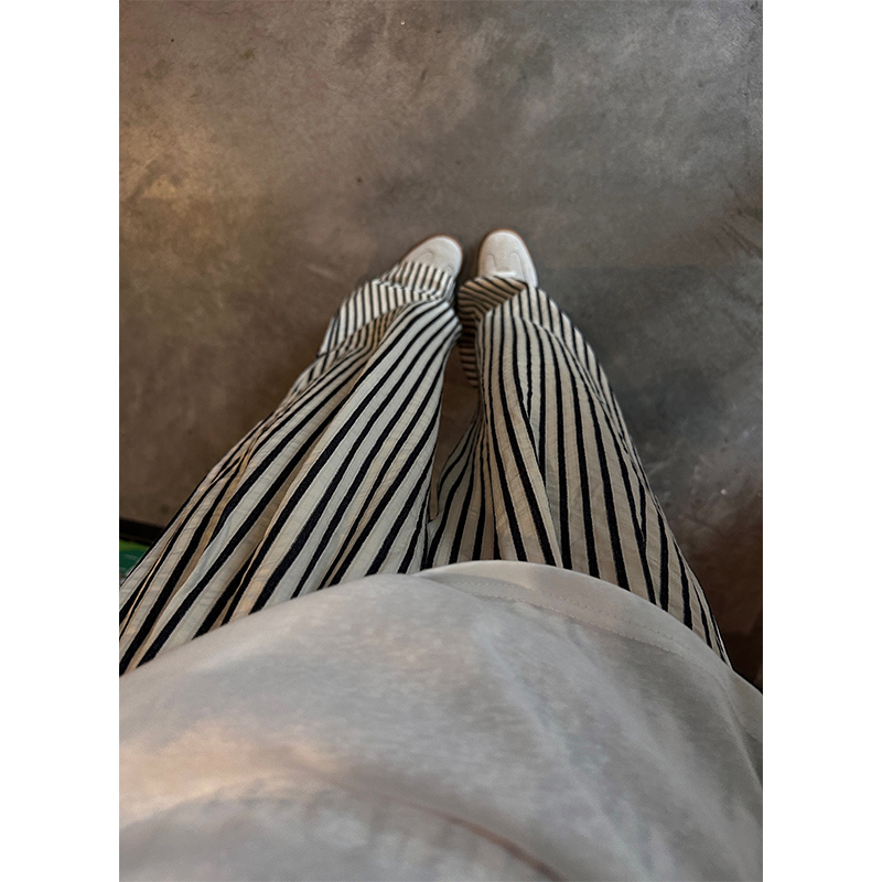 【舒适韵律】夏季 条纹 休闲裤