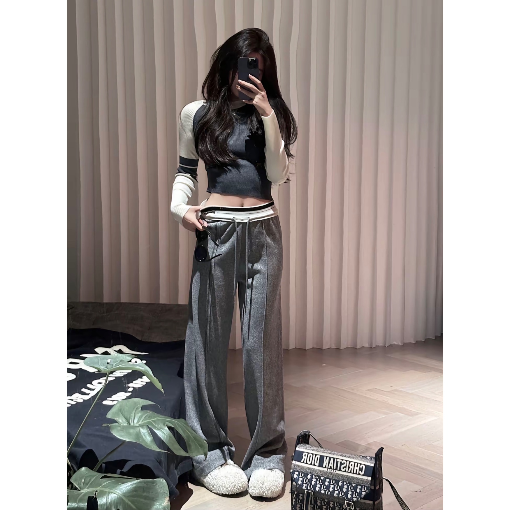 【垂感懒人裤】两色休闲裤  W