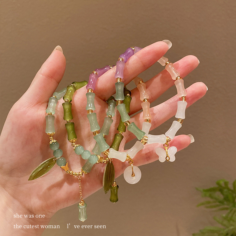 国风高级感竹节手链中式小众设计简约高级感送闺蜜