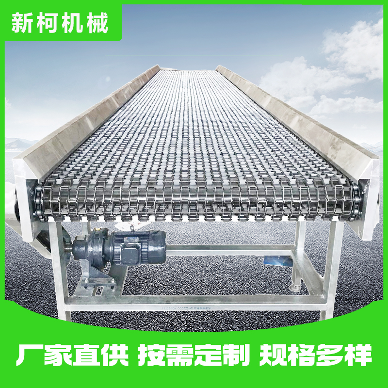 不锈钢链条输送机网带链条输送机厂家定制传送机耐磨输送带定制