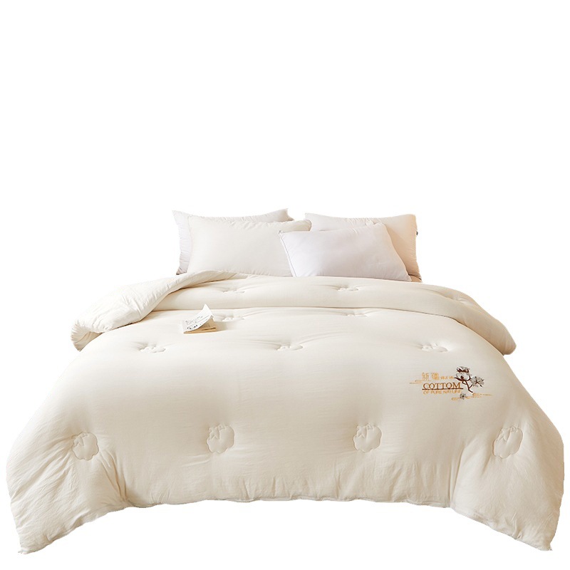 被子棉花被春秋被100%四季水洗棉学生冬被被芯盖被双人新疆棉单人