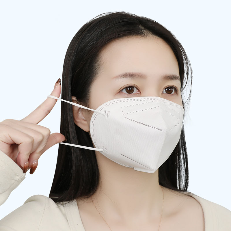 防护透气口罩防尘立体白色