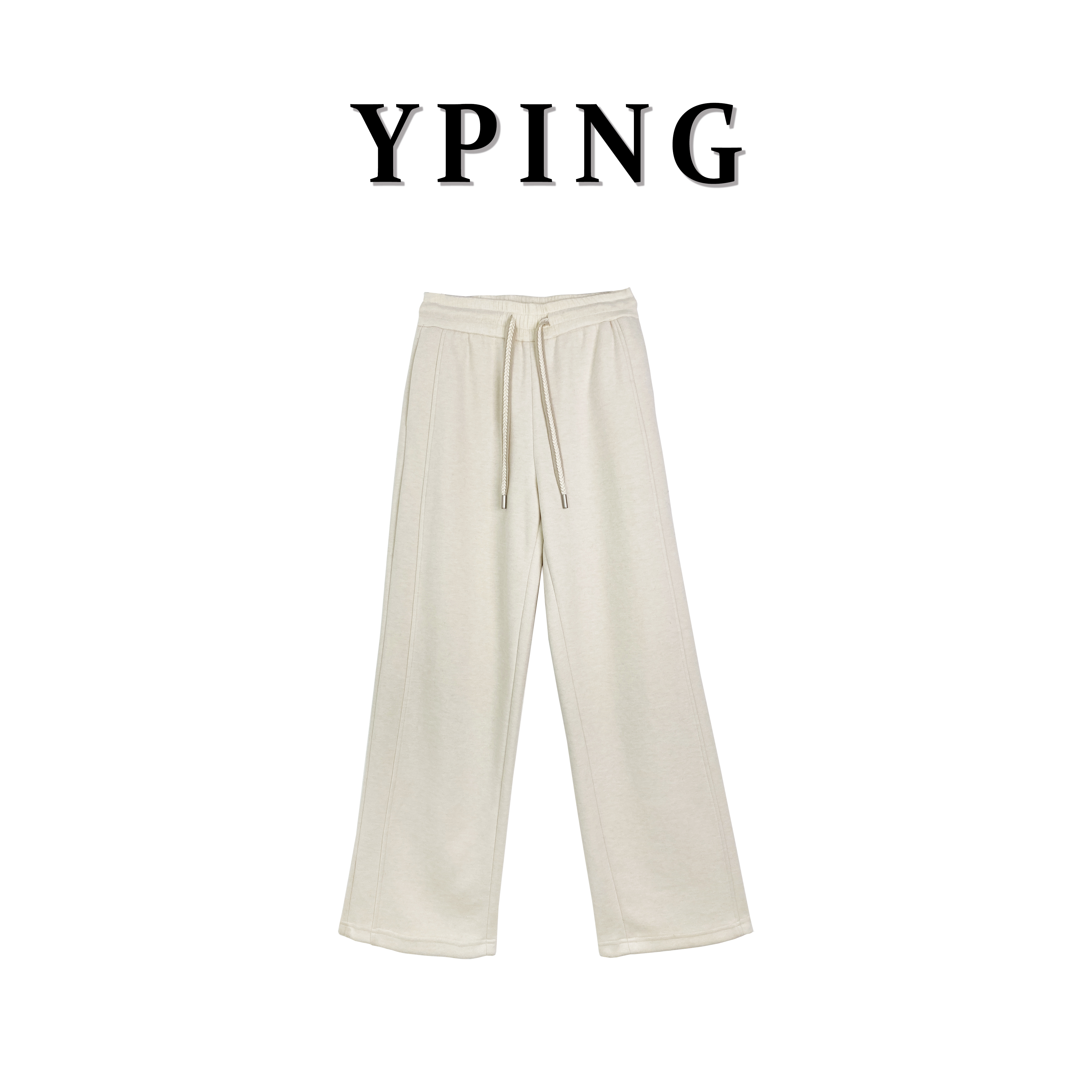 【南极光】加厚弹力松紧麻花抽绳休闲裤0501