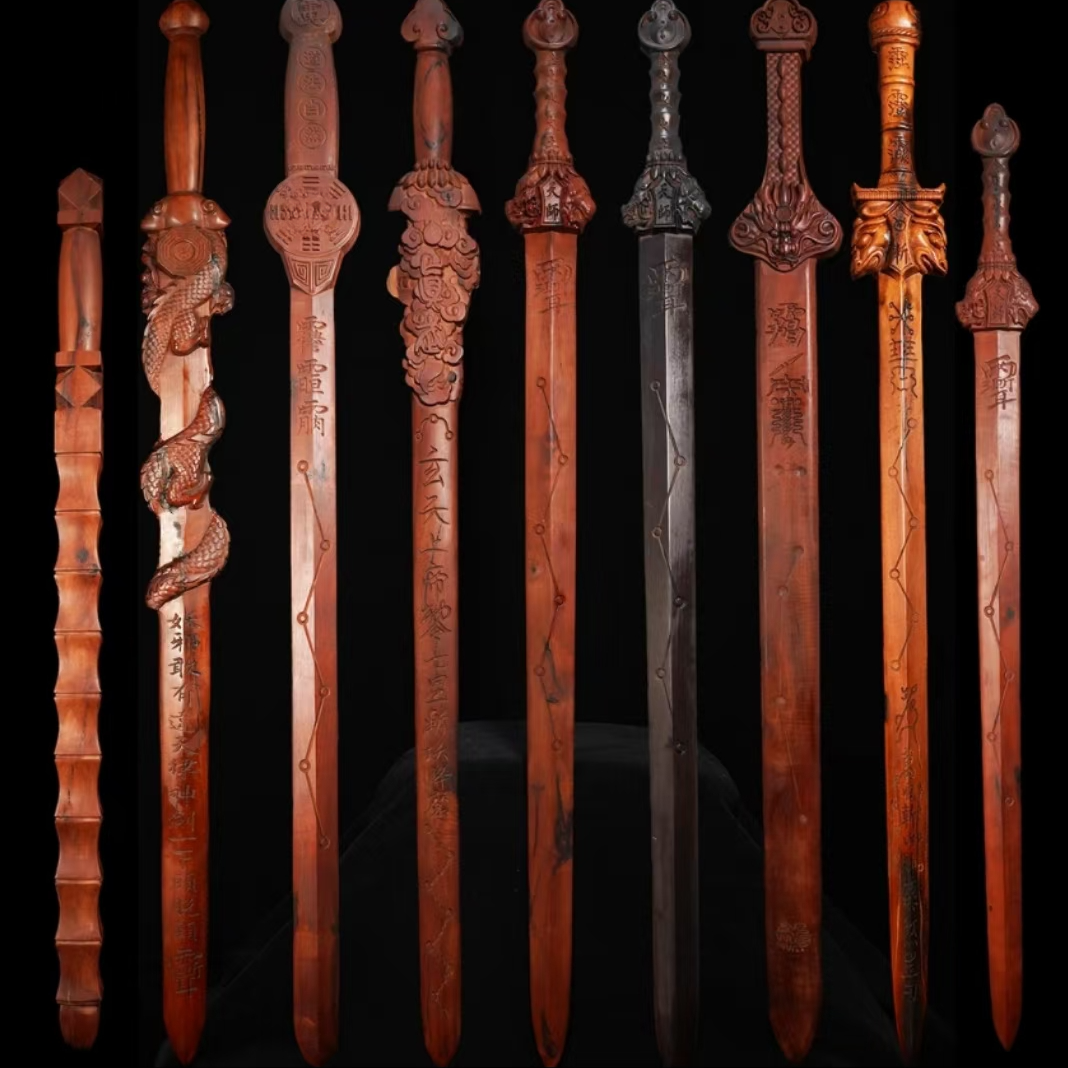 【定制链接】雷料老枣木雕刻木剑摆剑 sz