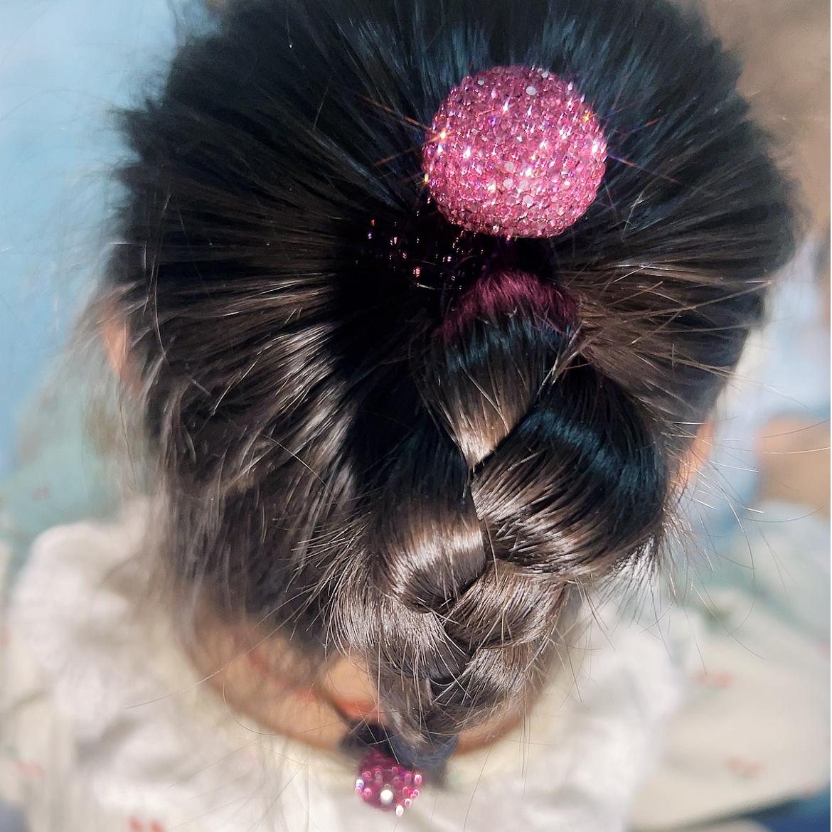 韩版钻球球皮筋彩色可爱儿童皮筋高弹宝宝