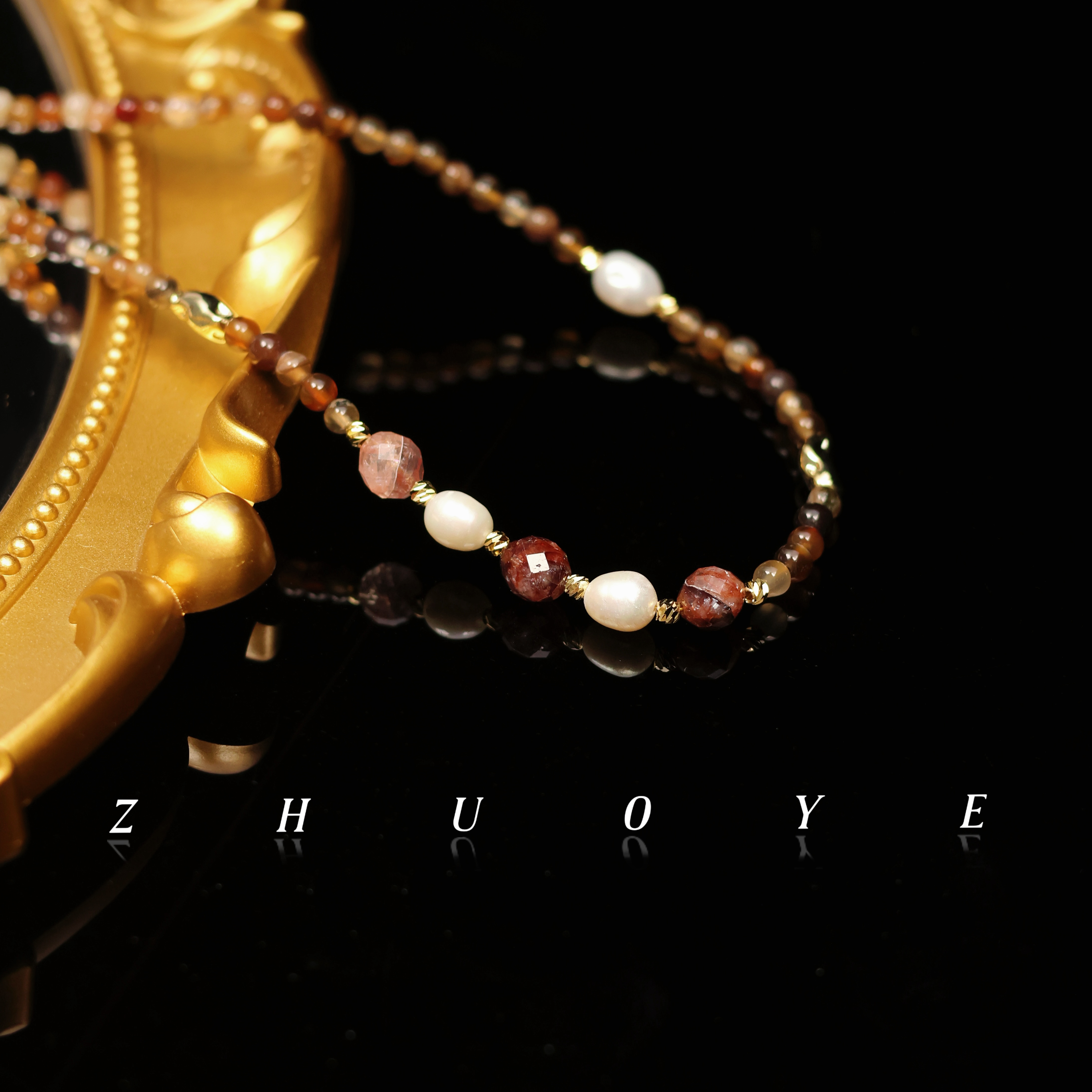 铜合金项链 灼晔·秋冬美拉德气质百搭珠珠项链