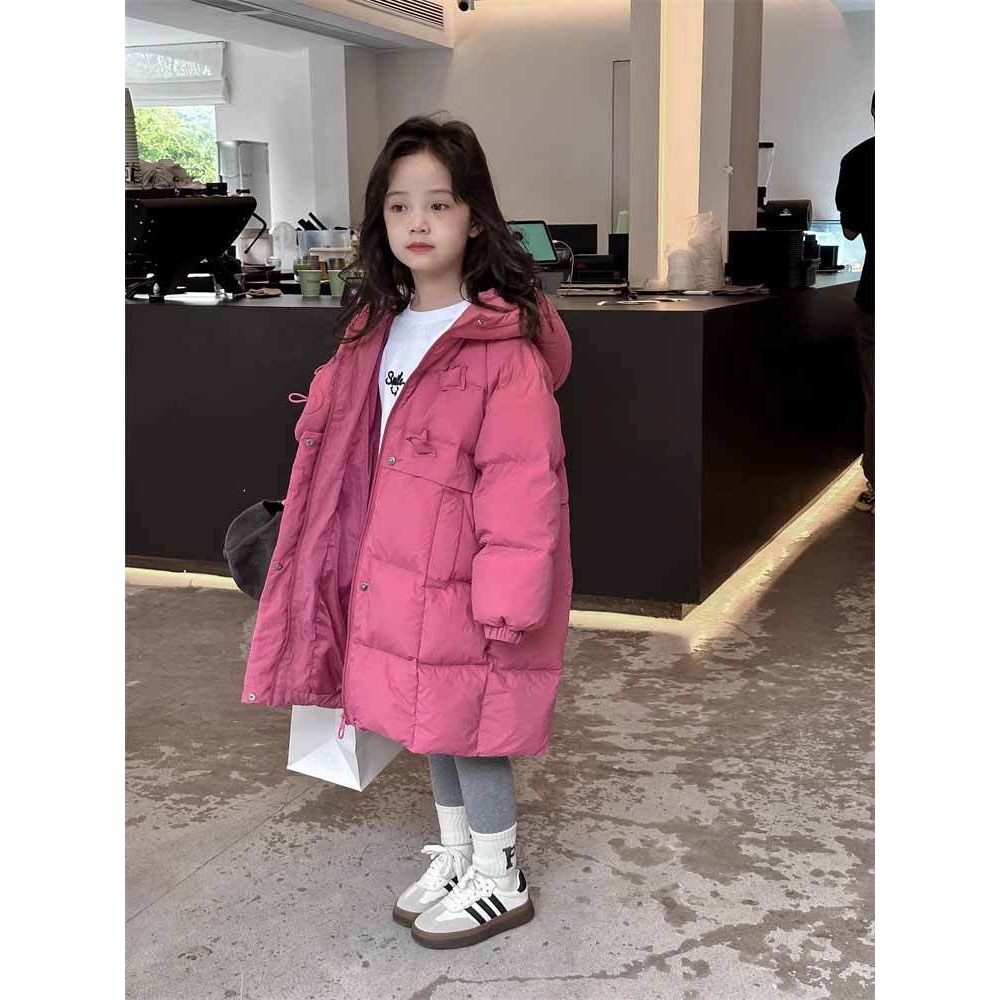 波司澄女童棉服冬季杜邦三防长款洋气羽绒棉服2023冬装新款儿童外