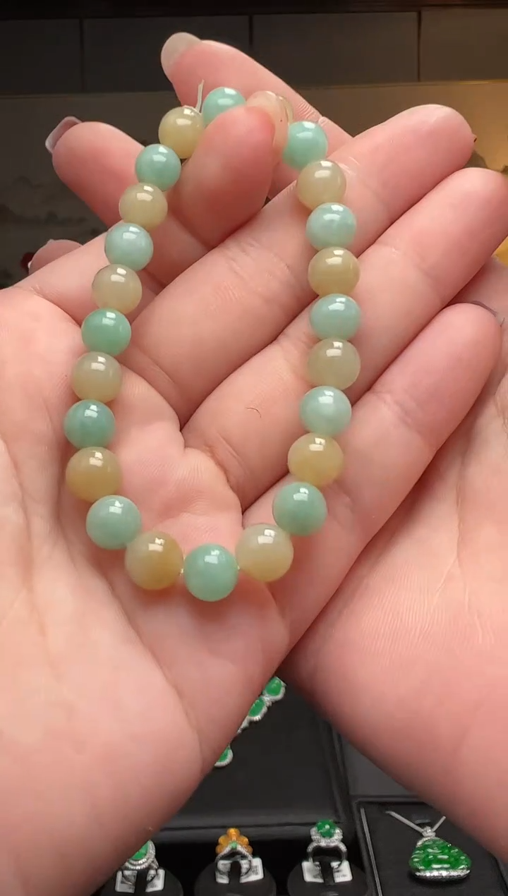 【闪购商品】翡翠手串未镶嵌0-025一条（多样性发其一）