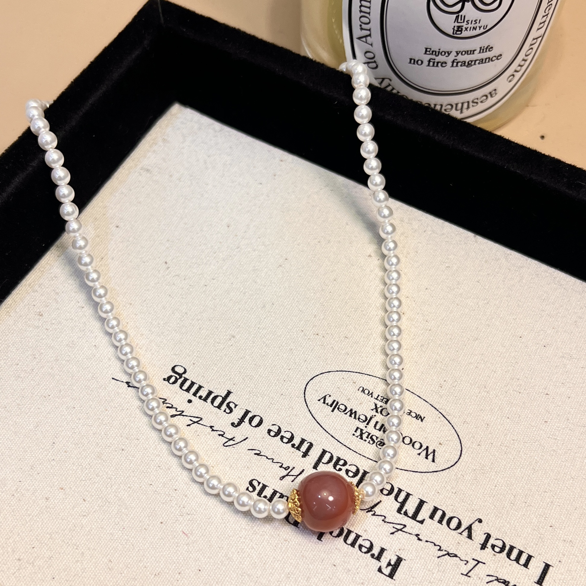 铜合金项链 B530气质时尚百搭手工精致设计感颈链项链